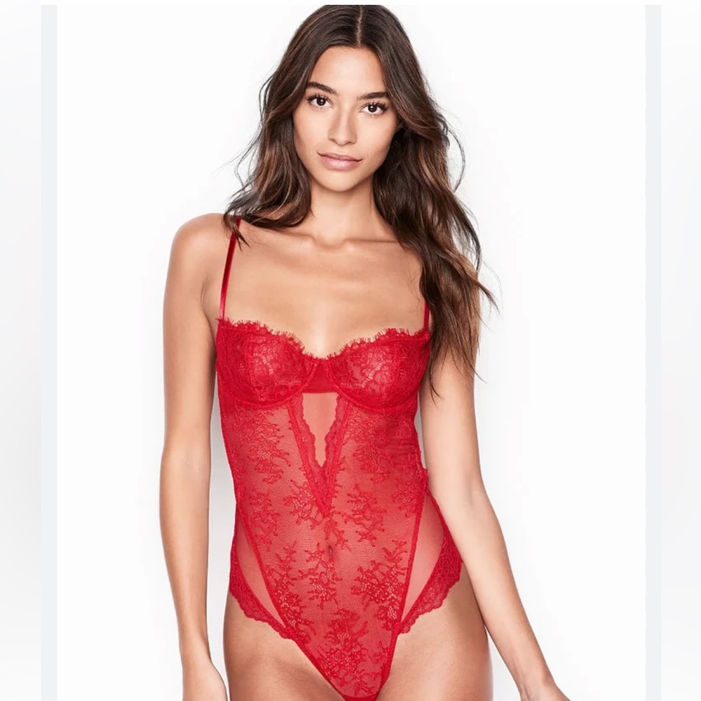 Victorious Secret Wicked Unlined Balconette Teddy bodysuit